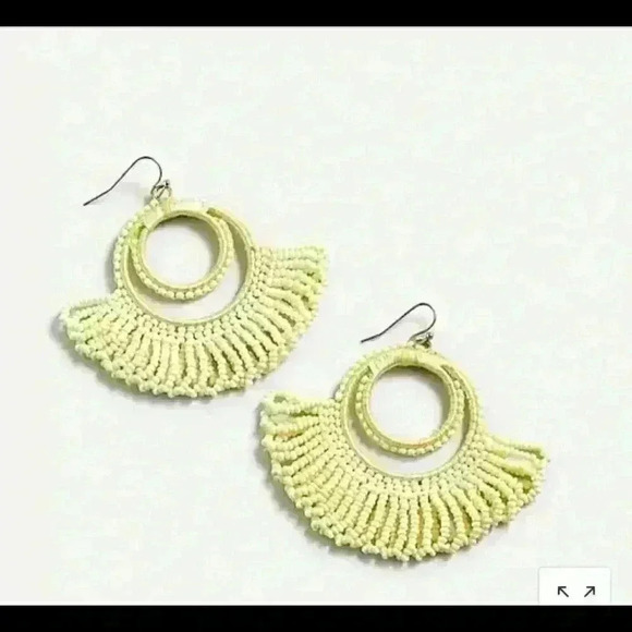 J crew Loopy beaded Hoop Earrings - Picture 2 of 2